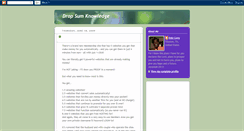 Desktop Screenshot of dropsumknowledg.blogspot.com
