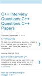 Mobile Screenshot of cpp-interviewquestions.blogspot.com