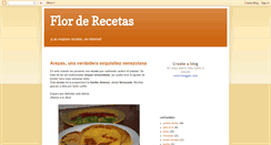 Desktop Screenshot of florderecetas.blogspot.com