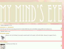 Tablet Screenshot of imaginethemindseye.blogspot.com