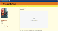 Desktop Screenshot of cynicalcritical.blogspot.com