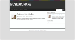 Desktop Screenshot of musicacoriana.blogspot.com