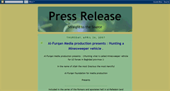 Desktop Screenshot of press-release.blogspot.com