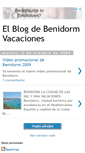 Mobile Screenshot of benidorm-vacaciones.blogspot.com