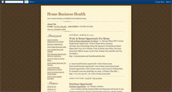 Desktop Screenshot of healthhomebusiness.blogspot.com