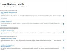 Tablet Screenshot of healthhomebusiness.blogspot.com