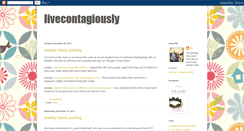 Desktop Screenshot of livecontagiously.blogspot.com