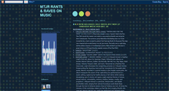 Desktop Screenshot of mtjrrantsravesonmusic.blogspot.com