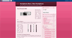 Desktop Screenshot of handphone-baru.blogspot.com