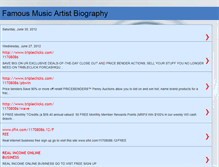 Tablet Screenshot of famousmusicartist.blogspot.com