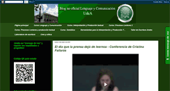 Desktop Screenshot of lenguajeycomunicacionudea.blogspot.com