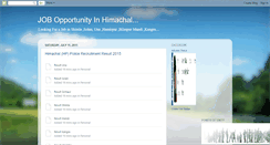 Desktop Screenshot of jobinhimachal.blogspot.com
