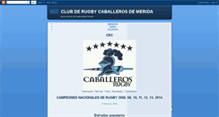 Desktop Screenshot of caballerosrugby.blogspot.com