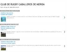 Tablet Screenshot of caballerosrugby.blogspot.com