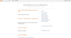 Desktop Screenshot of ccmisterioseoccorrenze.blogspot.com