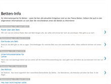 Tablet Screenshot of betten-info.blogspot.com
