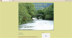 Desktop Screenshot of les-voyages-de-laureole.blogspot.com