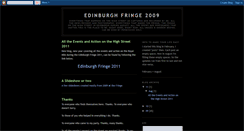 Desktop Screenshot of edinburghfringe2009.blogspot.com