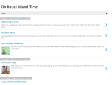 Tablet Screenshot of kauaiislandtime.blogspot.com
