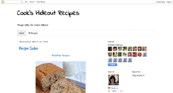 Desktop Screenshot of cooks-hideoutrecipes.blogspot.com