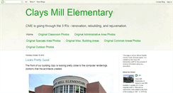 Desktop Screenshot of claysmillelementary.blogspot.com