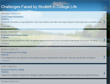 Tablet Screenshot of challengesfacedbystudentincollegelife.blogspot.com