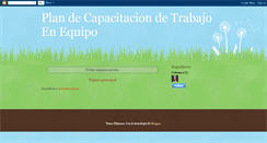 Desktop Screenshot of plandecapacitaciondetrabajoenequipo.blogspot.com