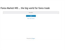 Tablet Screenshot of forex-market-wd.blogspot.com