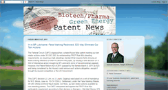 Desktop Screenshot of biotechpharmacleanenergypatents.blogspot.com