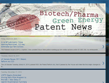 Tablet Screenshot of biotechpharmacleanenergypatents.blogspot.com
