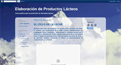 Desktop Screenshot of elaborandoproductoslacteos.blogspot.com