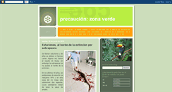 Desktop Screenshot of precaucionzonaverde.blogspot.com