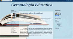 Desktop Screenshot of gerontologieducativa.blogspot.com