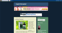 Desktop Screenshot of liquid-chlorophyll.blogspot.com