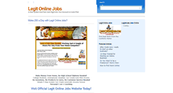 Desktop Screenshot of legitonlinejobsearch.blogspot.com