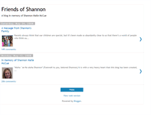 Tablet Screenshot of friendsofshannonmccue.blogspot.com