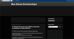 Desktop Screenshot of bea-siswa-scholarships.blogspot.com