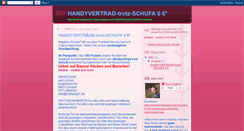 Desktop Screenshot of handyvertrag-trotz-schufa.blogspot.com