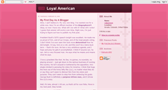 Desktop Screenshot of loyalamerican.blogspot.com