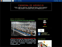 Tablet Screenshot of chinchaesnegocio.blogspot.com