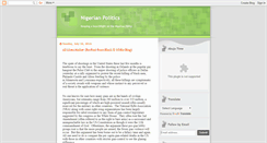 Desktop Screenshot of nigerianpolity.blogspot.com