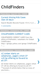 Mobile Screenshot of childfinders.blogspot.com