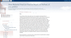 Desktop Screenshot of nonmalarialpaul.blogspot.com