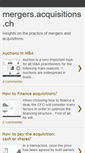 Mobile Screenshot of mergersacquisitionsswiss.blogspot.com