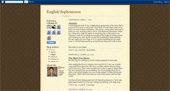 Desktop Screenshot of englishsophomores.blogspot.com