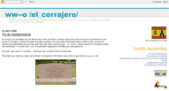 Desktop Screenshot of elcerrajero.blogspot.com