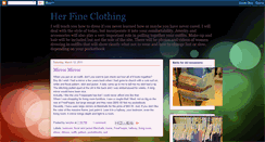 Desktop Screenshot of herfineclothing.blogspot.com