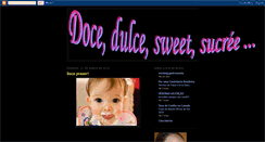 Desktop Screenshot of docedulcebr.blogspot.com