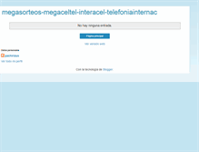 Tablet Screenshot of megasorteos-megaceltel-interacel.blogspot.com