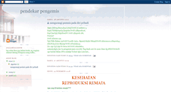 Desktop Screenshot of pendekarpengemis.blogspot.com